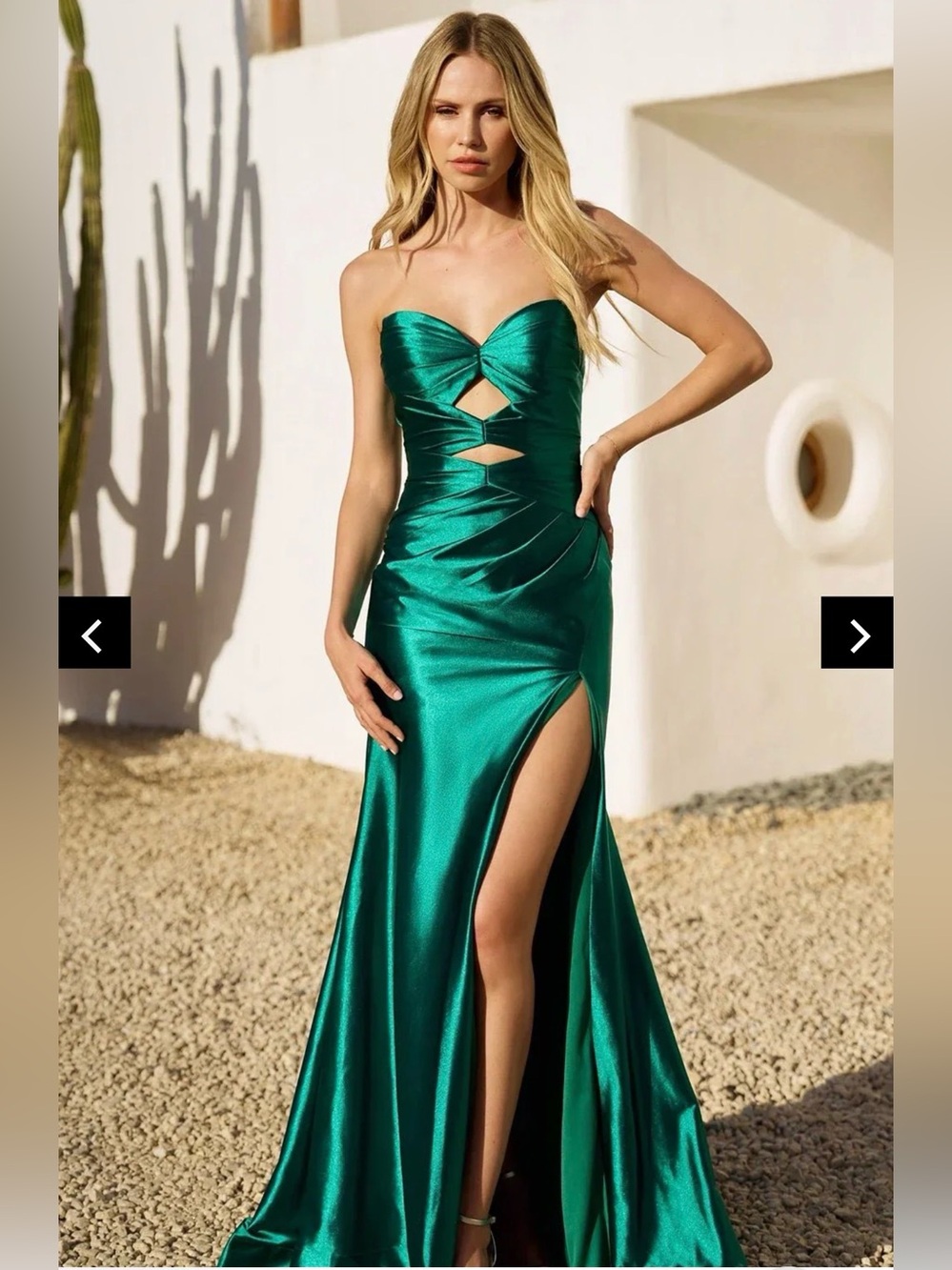 Sherri Hill 56776 - Sweetheart Satin Gown with Ruched Bodice